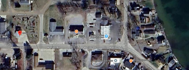 Livvys Lakeside (Daves Dairy King) - Aerial Map (newer photo)